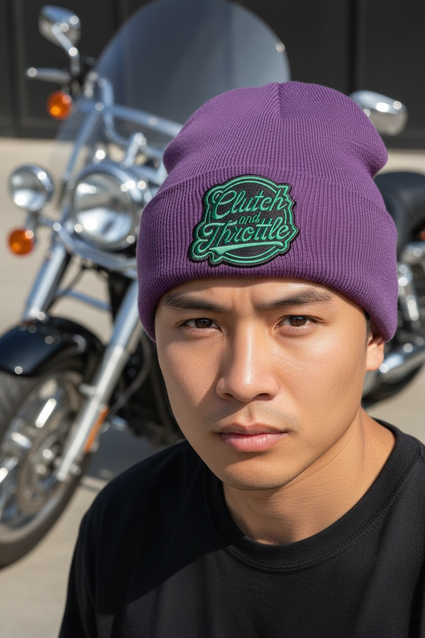 OG Crest Cuff Beanie (Purple)