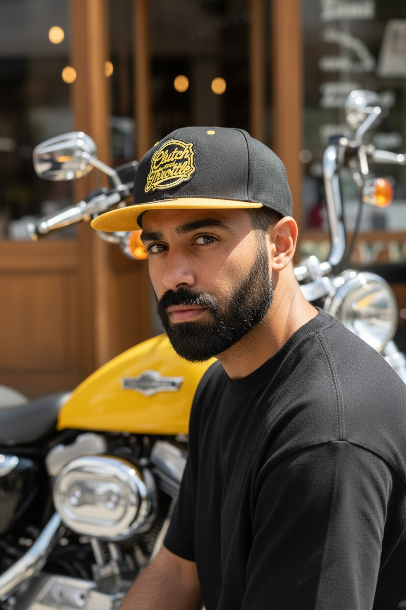 OG Crest Snapback (Black/ Yellow)