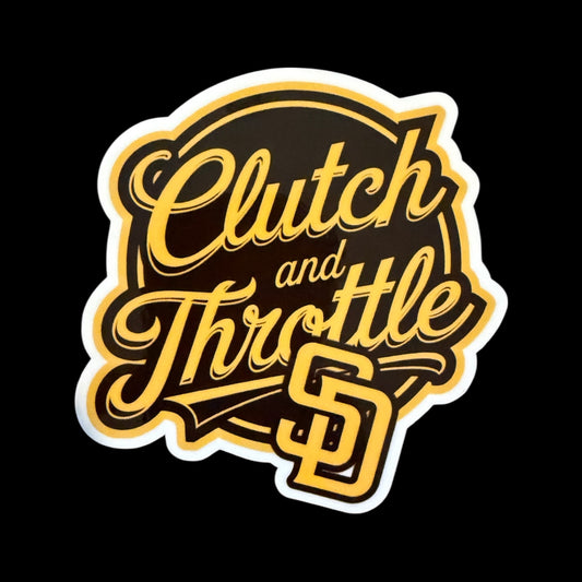 OG Crest SD Padres 4” Die Cut Sticker