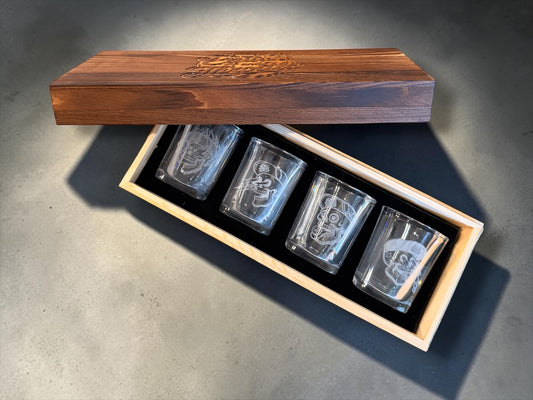 Bonehead Shot Glass Set