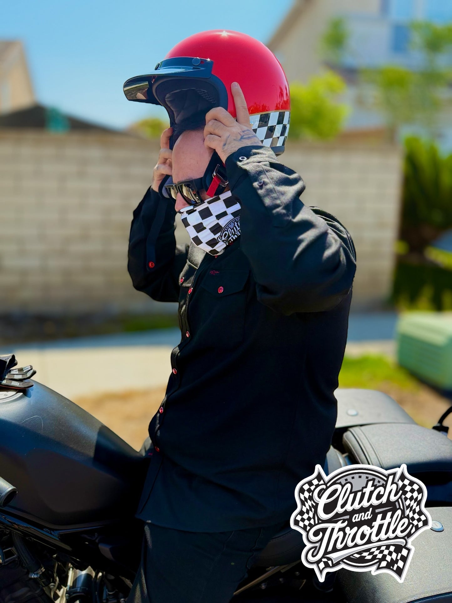 OG Crest Checkered Neck Gaiter