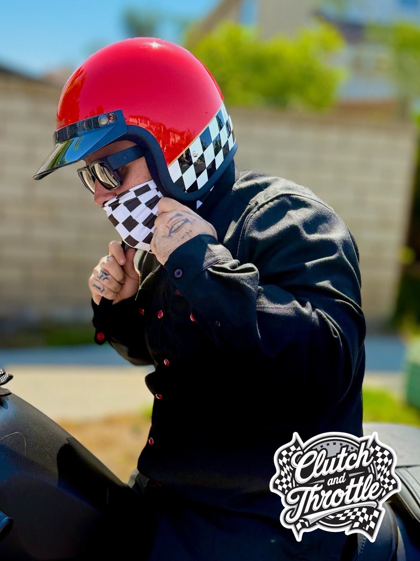 OG Crest Checkered Neck Gaiter