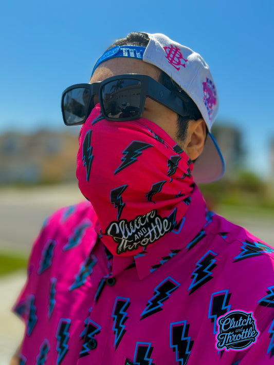The Elektric Neck Gaiter (Hot Pink)