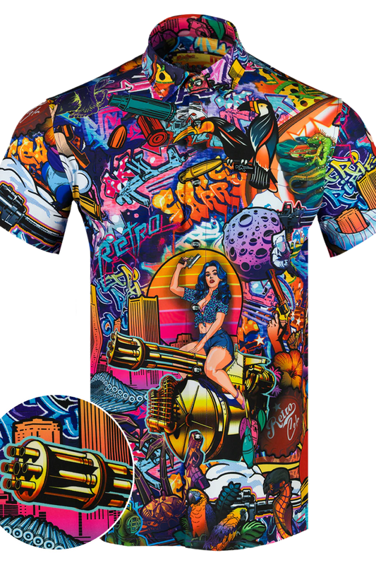 The Mural Button Down