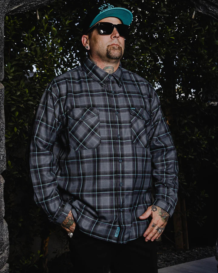 The FIFTH Flannel of the 6 Part Dancun Series, The Grotto Flannel features an allover black, gray, aqua blue, and purple plaid pattern that offers a clean and classic design, while our signature D-Tech™ blend provides the comfort of soft to the touch flannel. Constructed to be breathable for the performance you demand, yet durable for the rugged lifestyle you live.