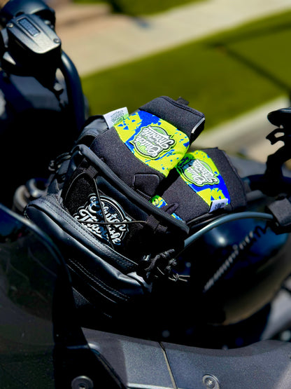 OG Crest Splatter Motorcycle Gloves (Yellow)