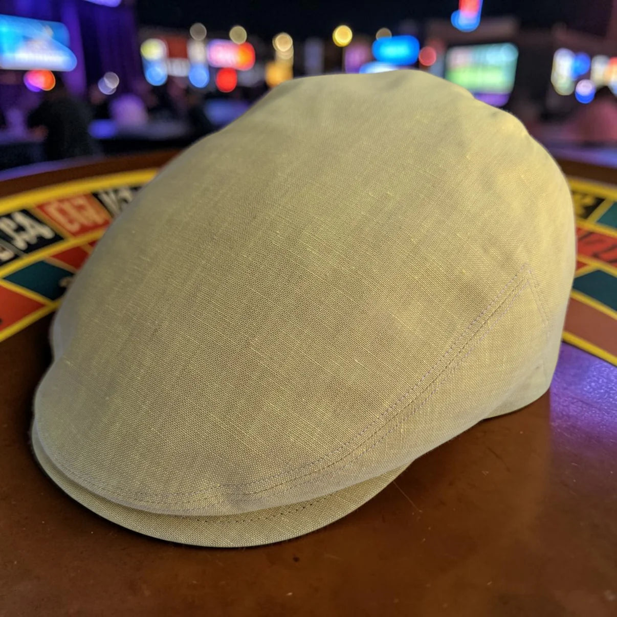 Sophia Yellow Flat Cap
