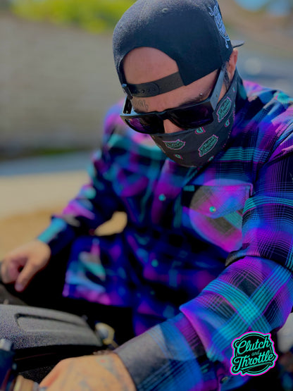 OG Crest Paisley Neck Gaiter (Black/ Nova)