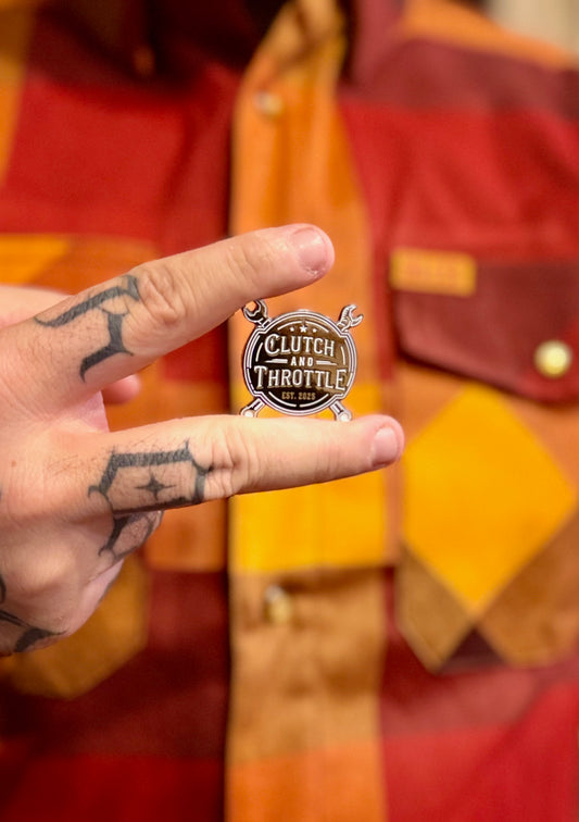 Wrench Crest Enamel Pin