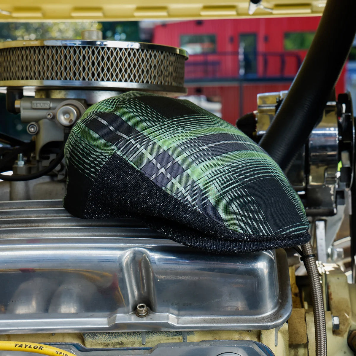 Wretch Flannel Flat Cap