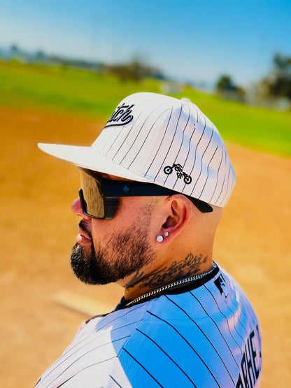 The OG Slugger Pinstriped Snapback (Off-White)