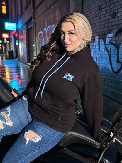 Girly Pop Bonehead Pullover Hoodie (Black)