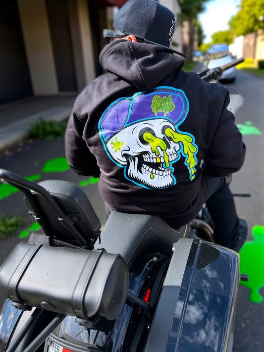 Slimey Bonehead Pullover Hoodie (Black)