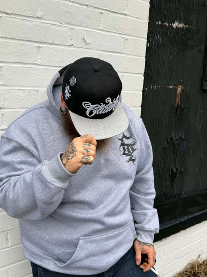 G’d Up Pullover Hoodie w/ Snaps (Grey)