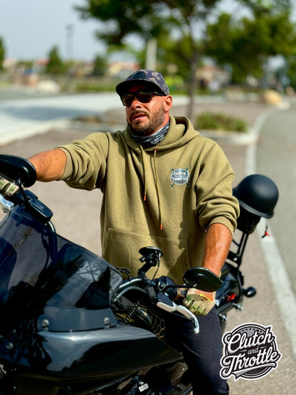 Wrench Crest Pullover Hoodie (OD Green)