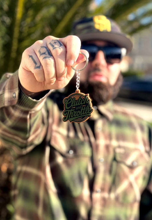 OG Crest Keychain (OD Green and Brown)