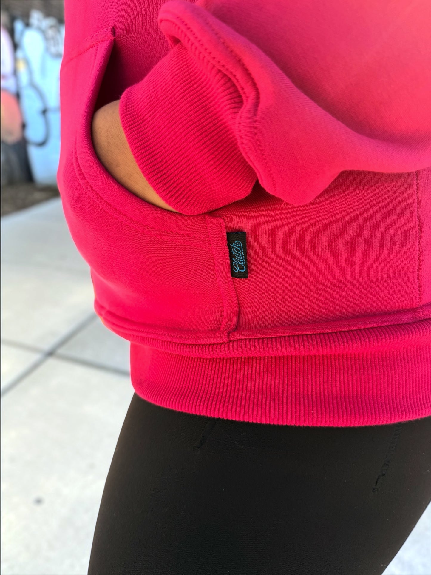 Girly Pop Bonehead Pullover Hoodie (Hot Pink)