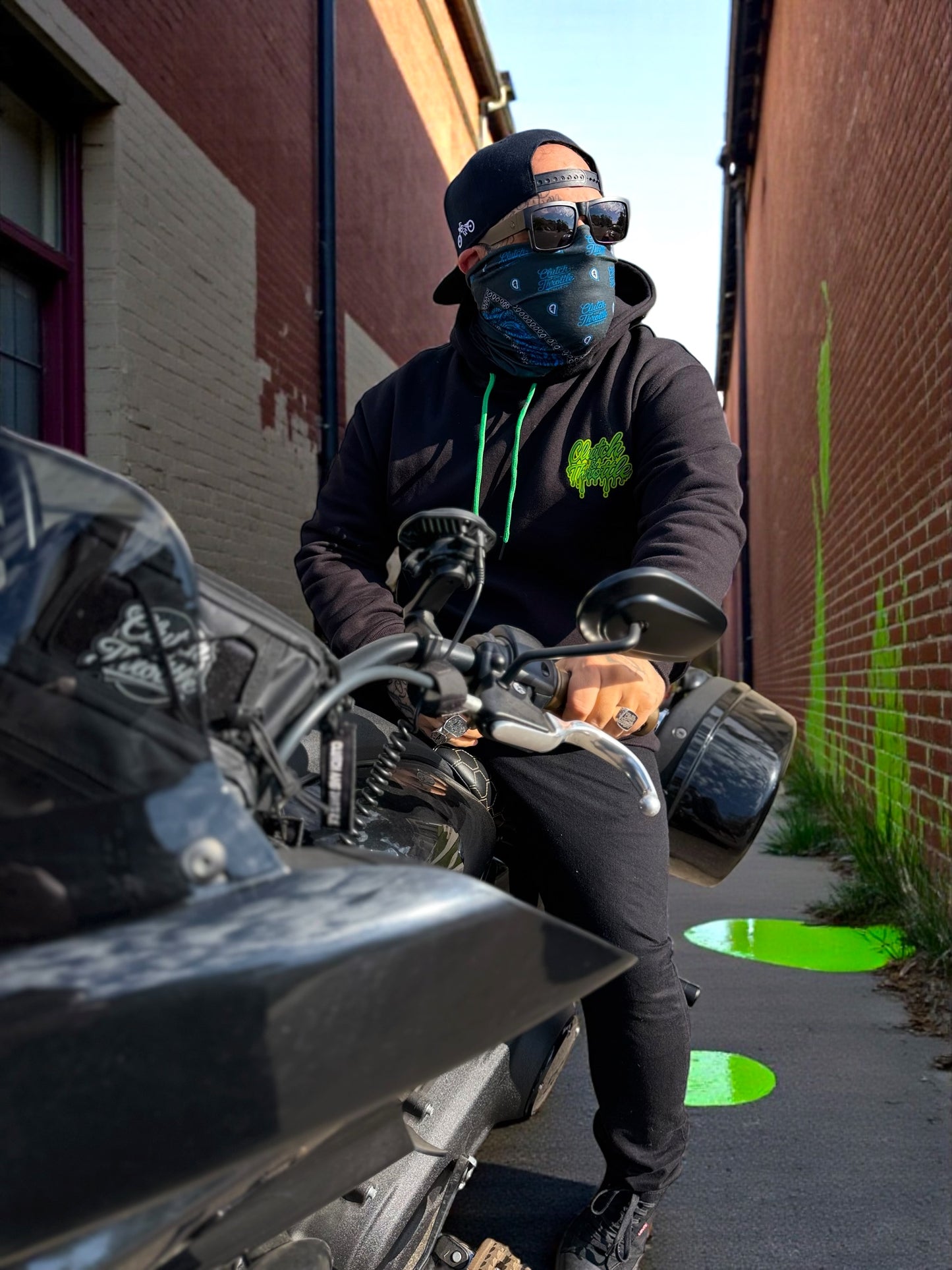 Slimey Bonehead Pullover Hoodie (Black)