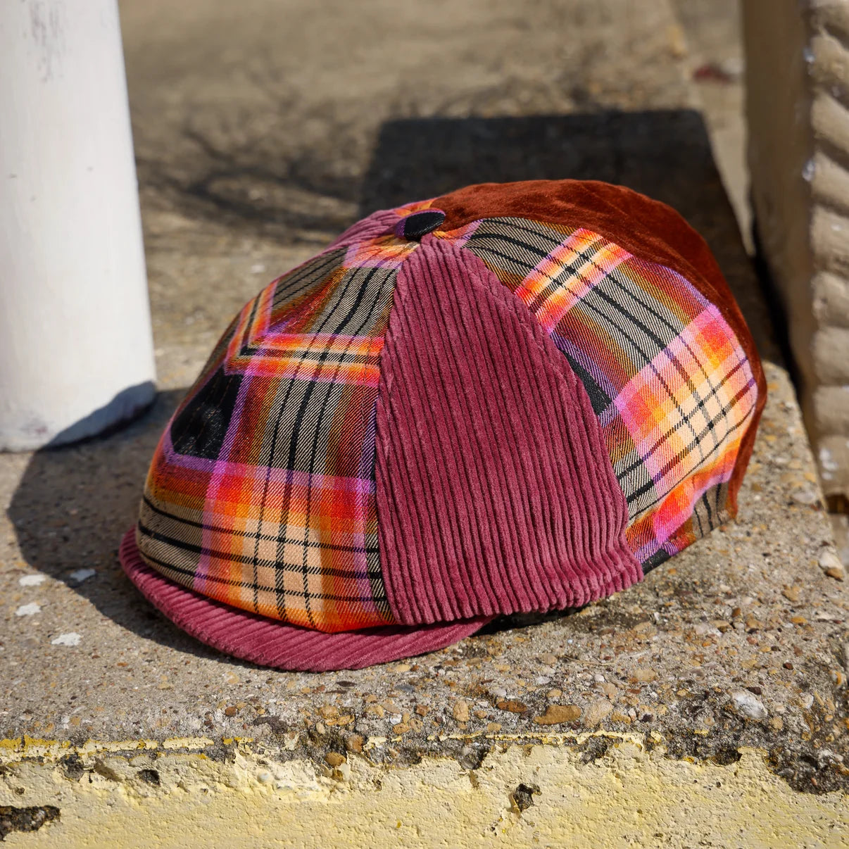 Redondo Patchwork Newsboy Cap