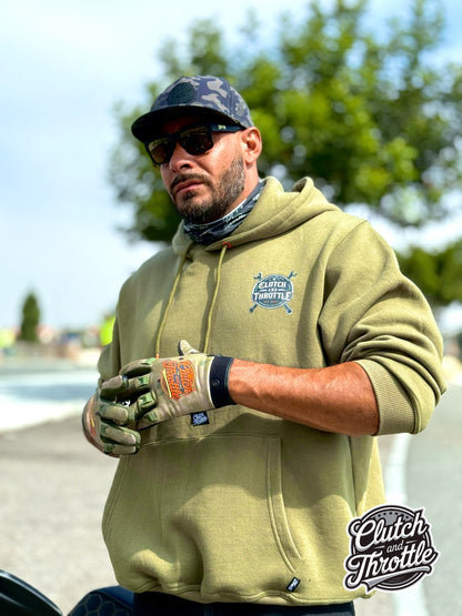 Wrench Crest Pullover Hoodie (OD Green)