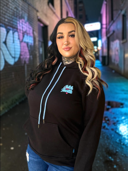 Girly Pop Bonehead Pullover Hoodie (Black)