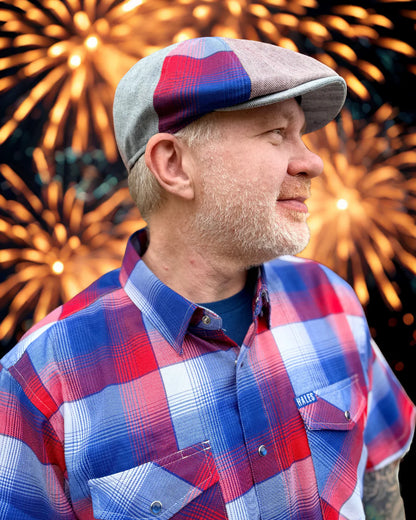 EST. 1776 Patchwork Newsboy Cap