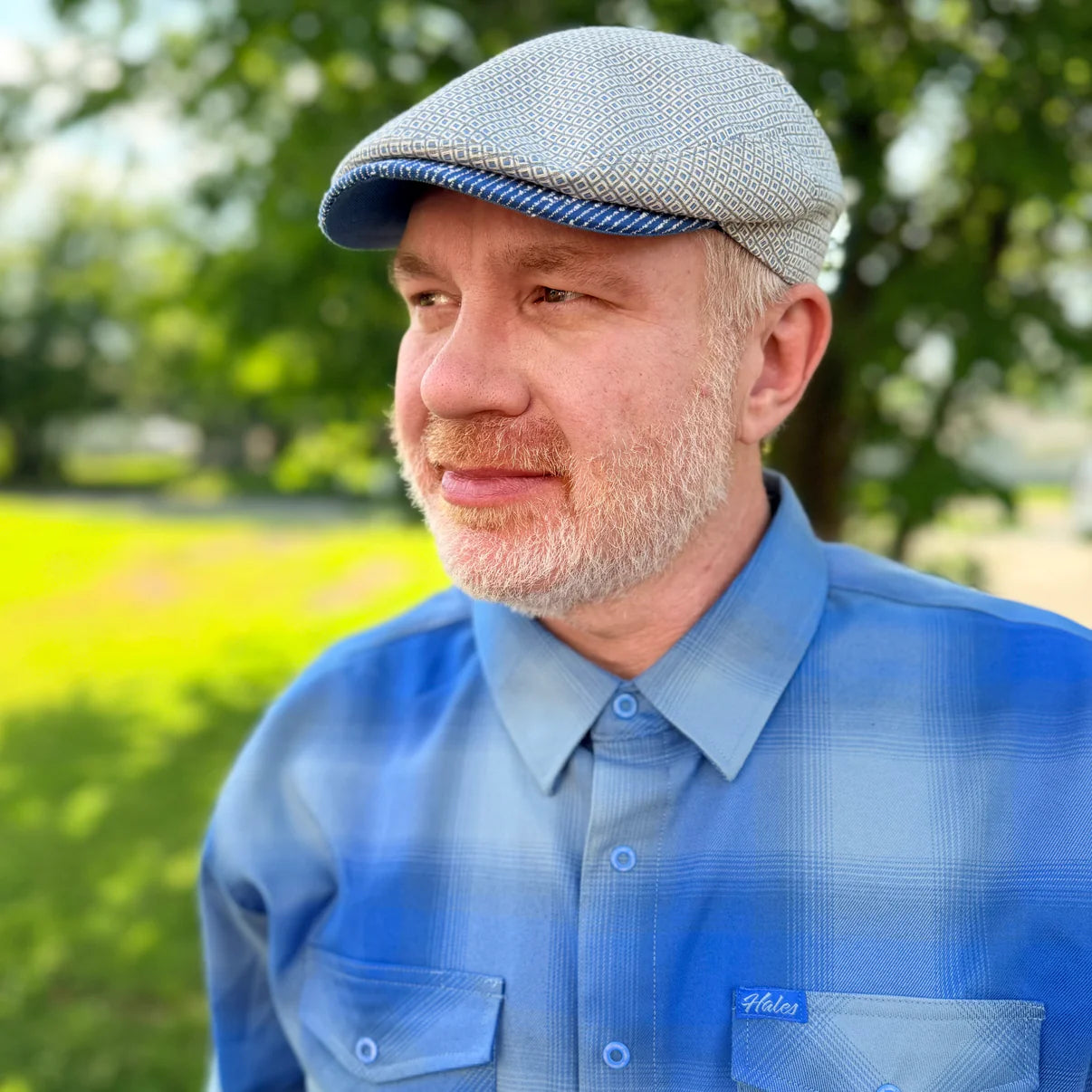 La Basilica Geometric Flat Cap