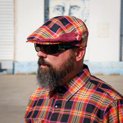 Redondo Flannel Flat Cap