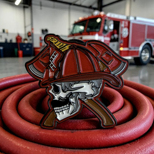 Leatherhead Enamel Cap Pin