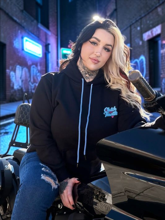 Girly Pop Bonehead Pullover Hoodie (Black)