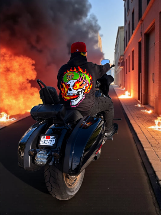 Skorched Bonehead Pullover Hoodie (Black)