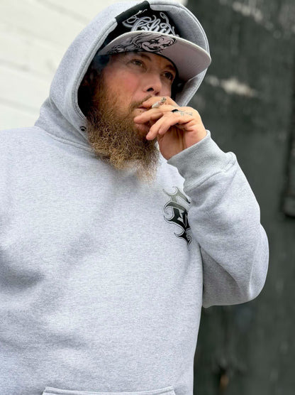 G’d Up Pullover Hoodie w/ Snaps (Grey)