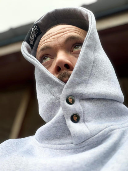 G’d Up Pullover Hoodie w/ Snaps (Grey)