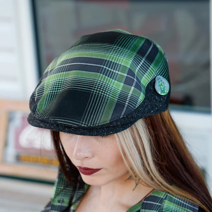 Wretch Flannel Flat Cap