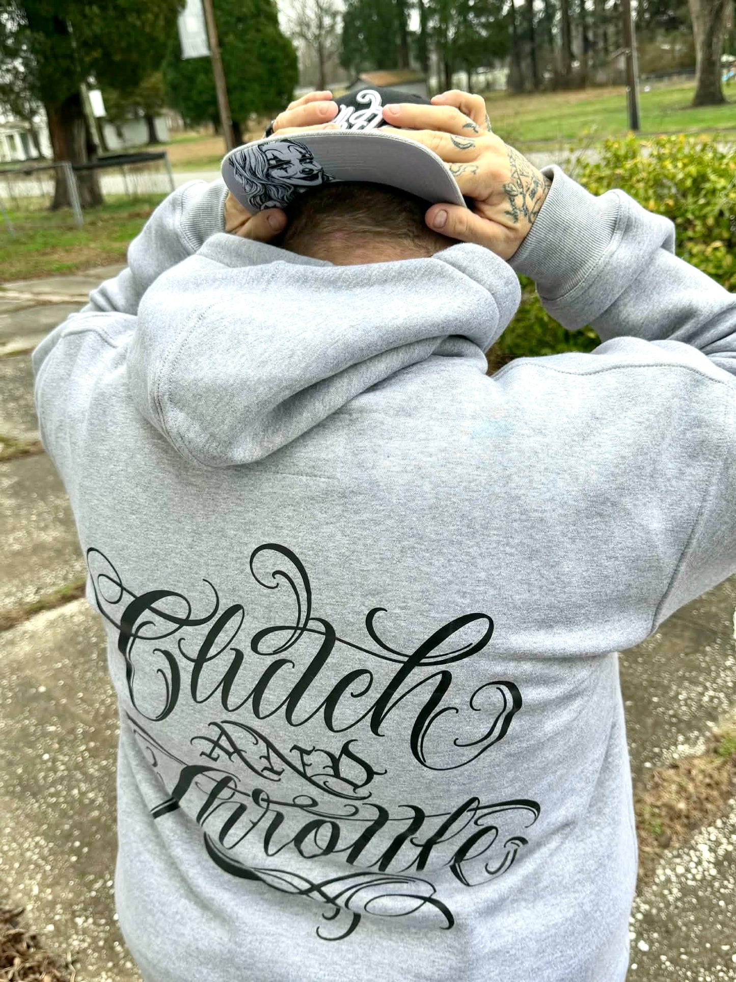 G’d Up Pullover Hoodie w/ Snaps (Grey)