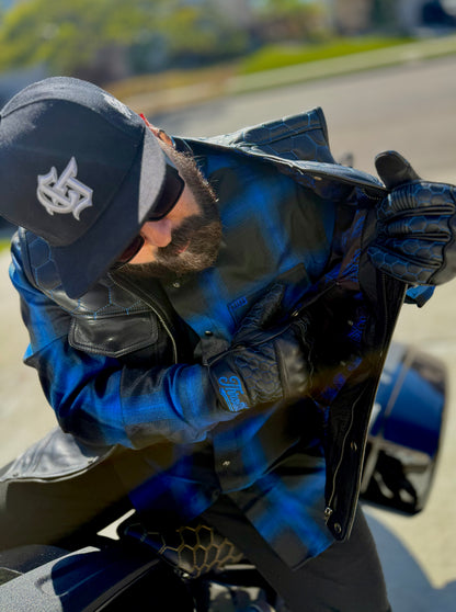 The Azul Hornet Leather Vest and Glove set (LARGE)