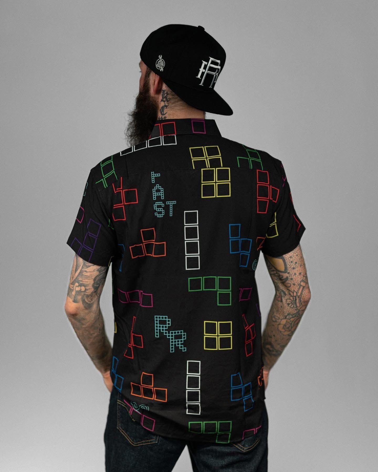 Tetris Wheelies Button Down