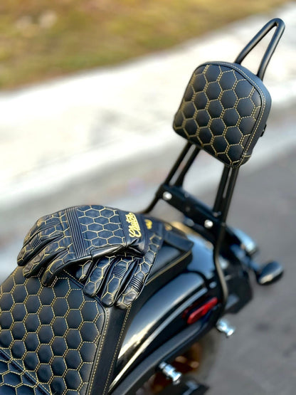 The Golden Hornet Leather Vest
