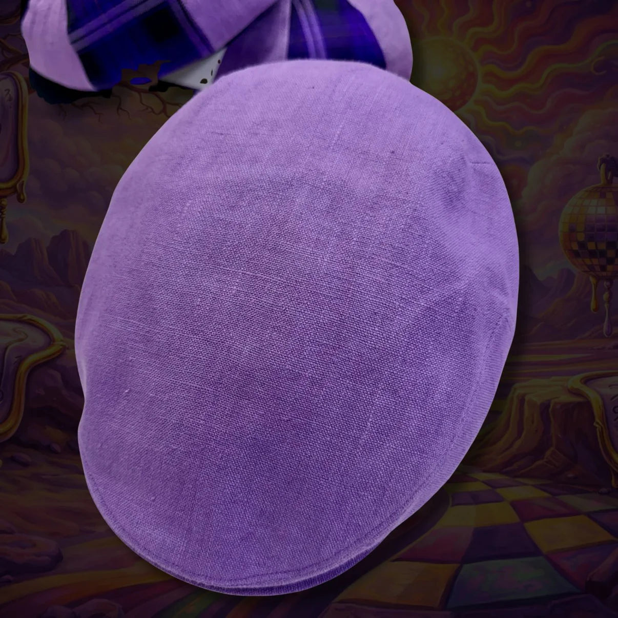 Enigma Purple Flat Cap