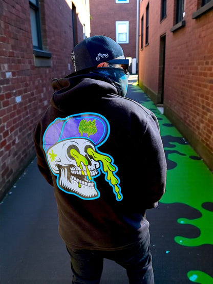 Slimey Bonehead Pullover Hoodie (Black)