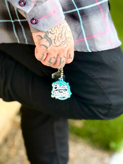 OG Crest Keychain (Sky Blue)