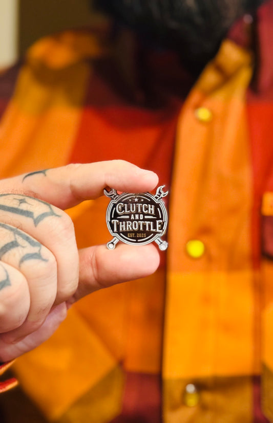 Wrench Crest Enamel Pin