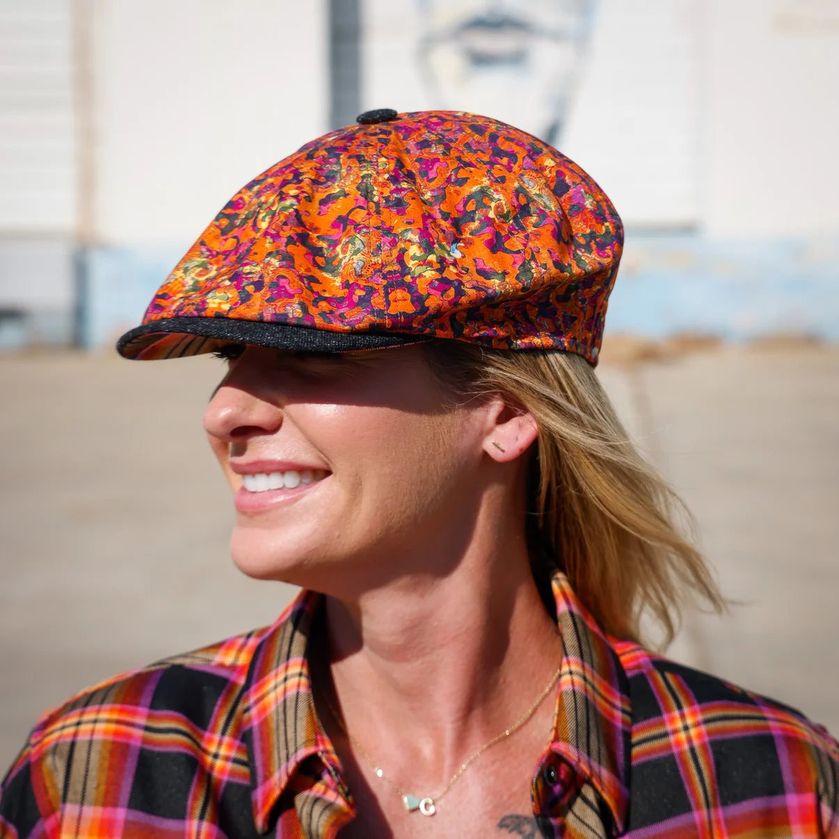 Redondo Mosaic Newsboy Cap