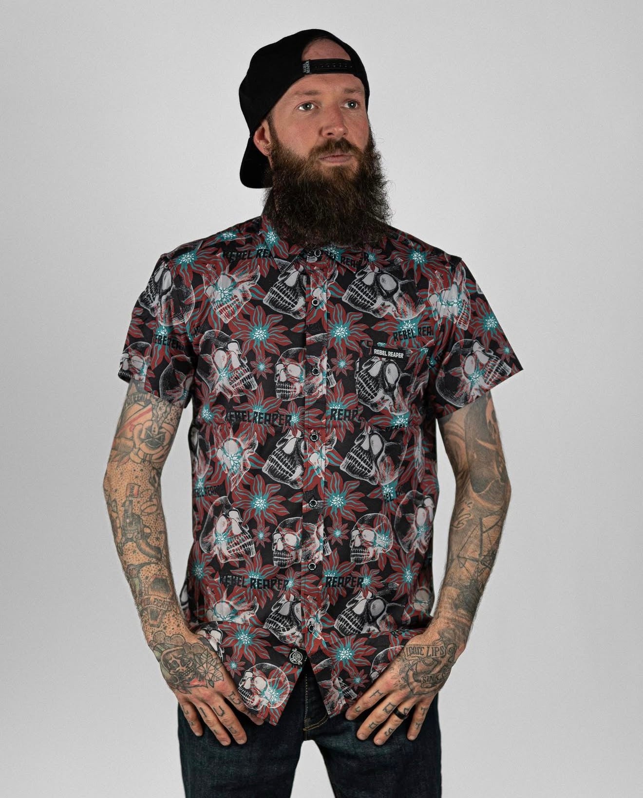Dark Tropics Button Down