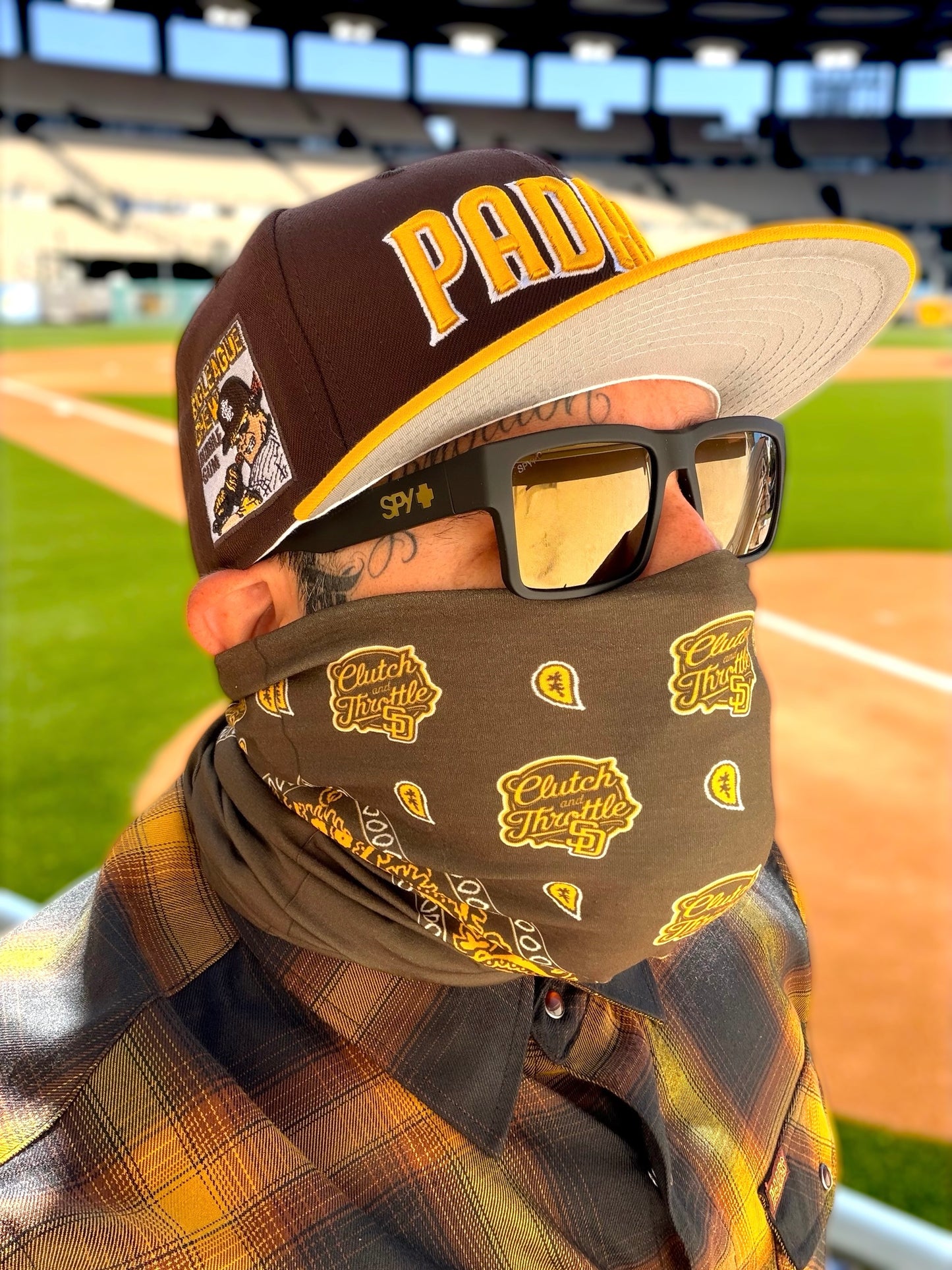 OG Crest SD Neck Gaiter (Brown/ Yellow)