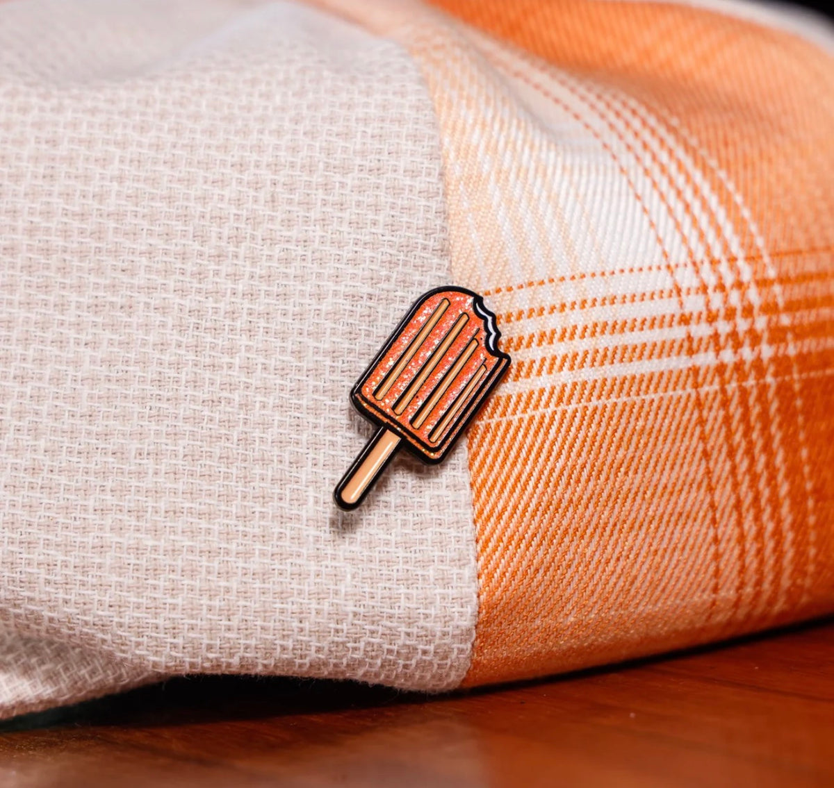 Dreamsicle Enamel Cap Pin