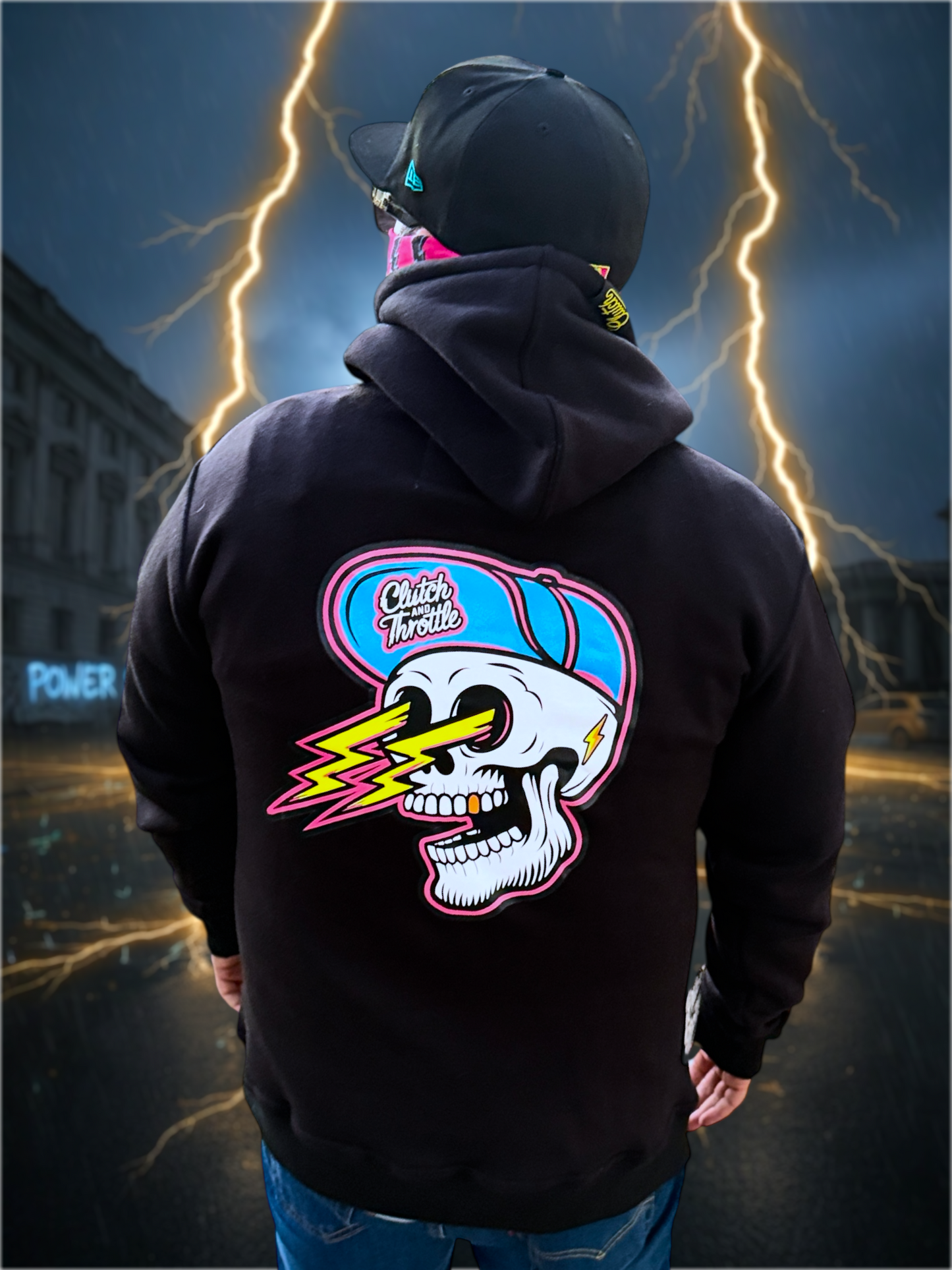 Elektric Bonehead Pullover Hoodie (Black)