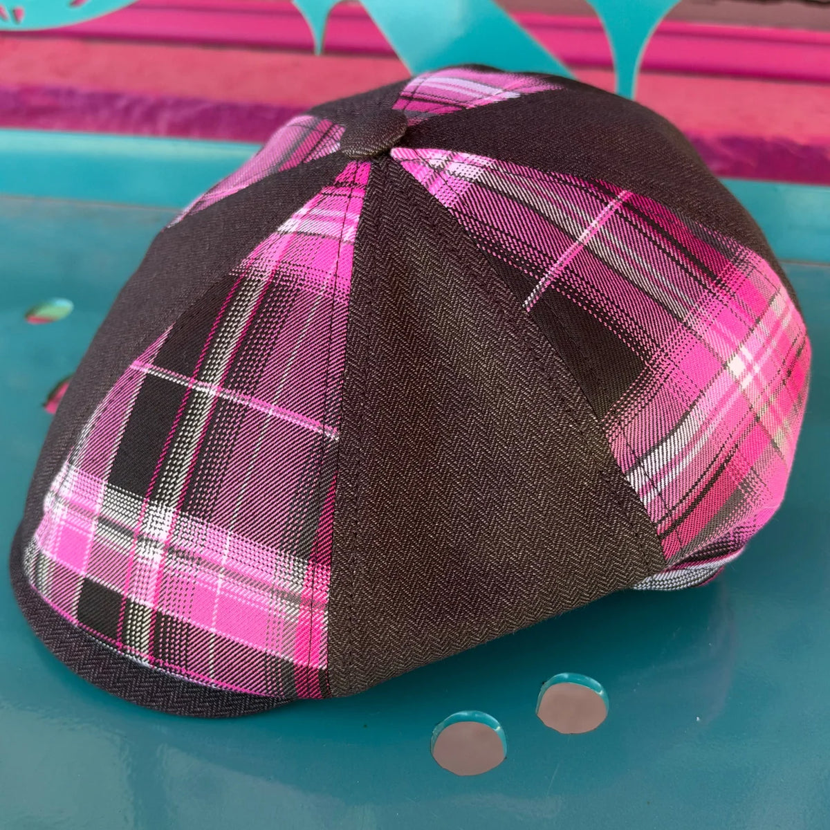 Warrior II Patchwork Newsboy Cap