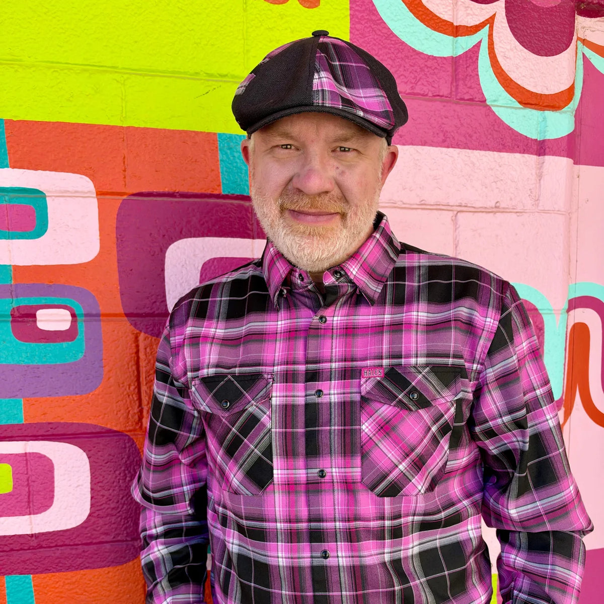 Warrior II Patchwork Newsboy Cap