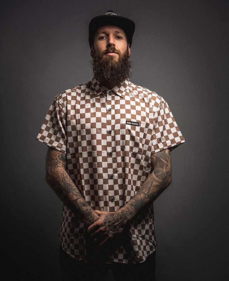 Checker Button Down (Brown/Tan)